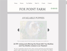 Tablet Screenshot of foxpointfarm.com